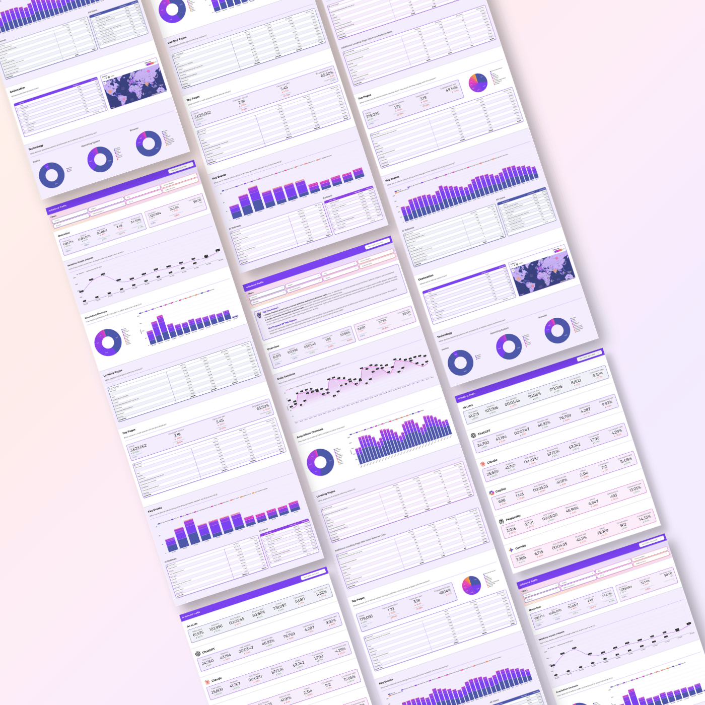 Ultimate Agency Looker Studio Dashboard Pack - Elevate Your Analytics Game - Queen Bee Digital Data Viz